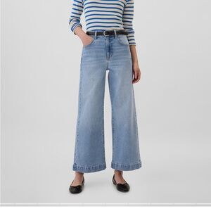 NWOT Gap Wide Leg, Cropped Jeans